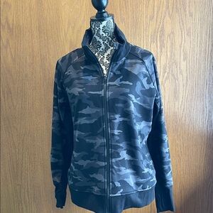 Athleta Camo Pattern Jacket in Black and Gray